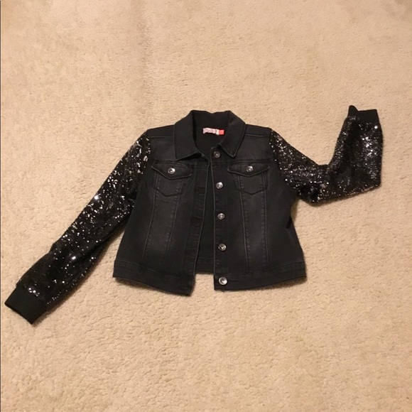 sparkle jean jacket